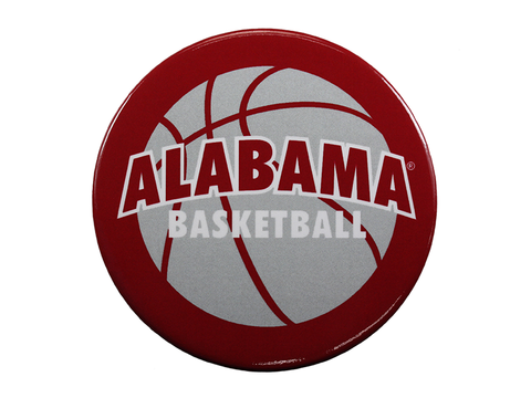 Alabama Basketball on a Crimson Button