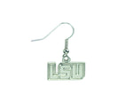 LSU Logo Silvertone Earrings